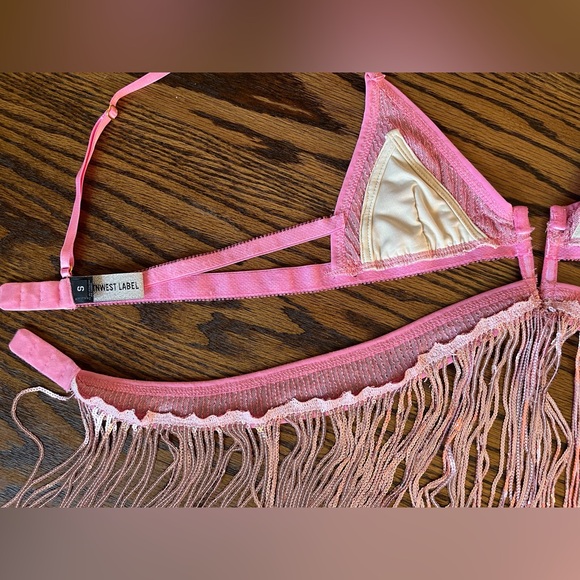 NWT East N West Label sequin Verona bra + Vienna bottoms festival outfit - pink - Picture 8 of 12